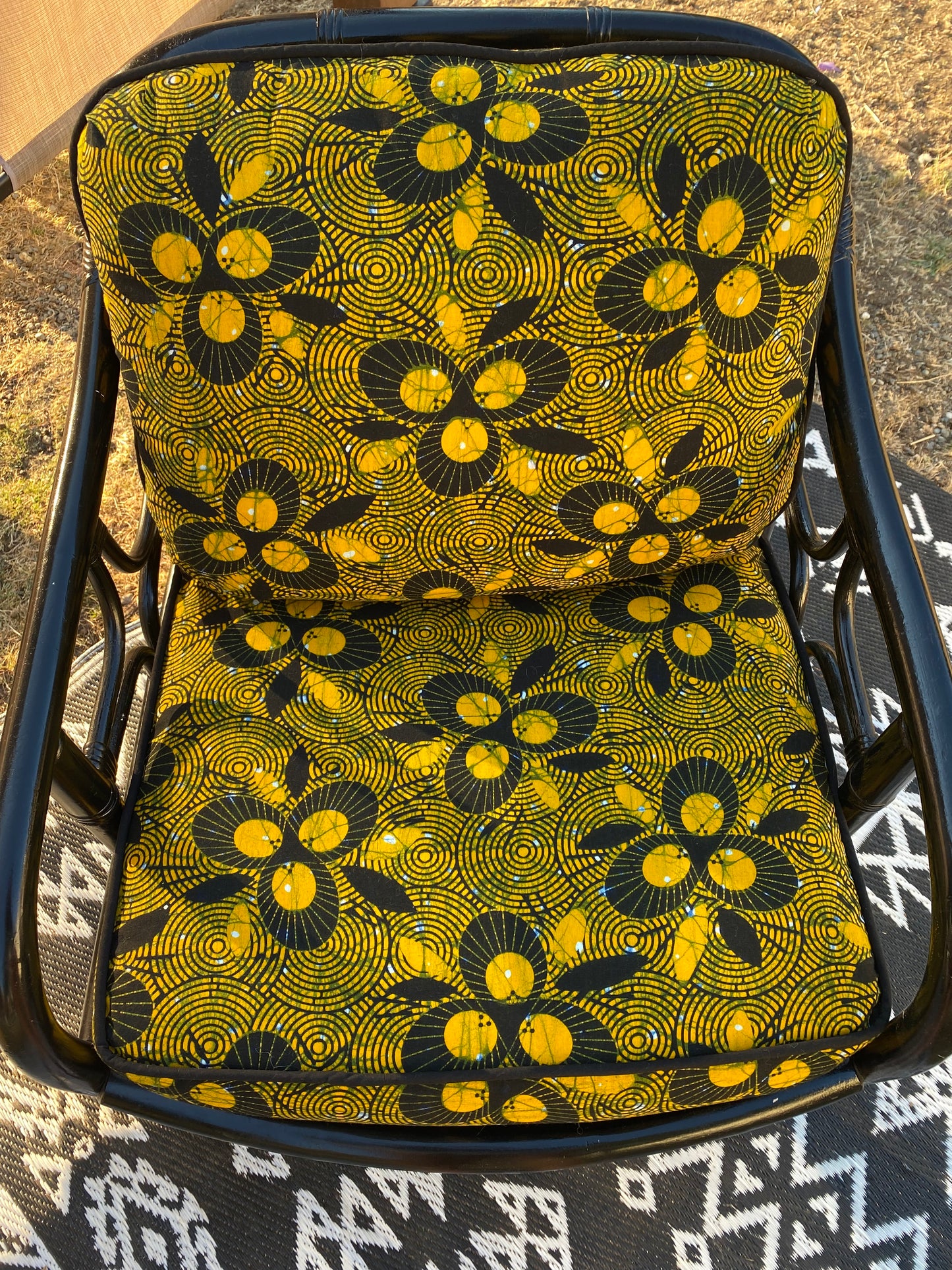 Vibrant Vintage Rattan Chair