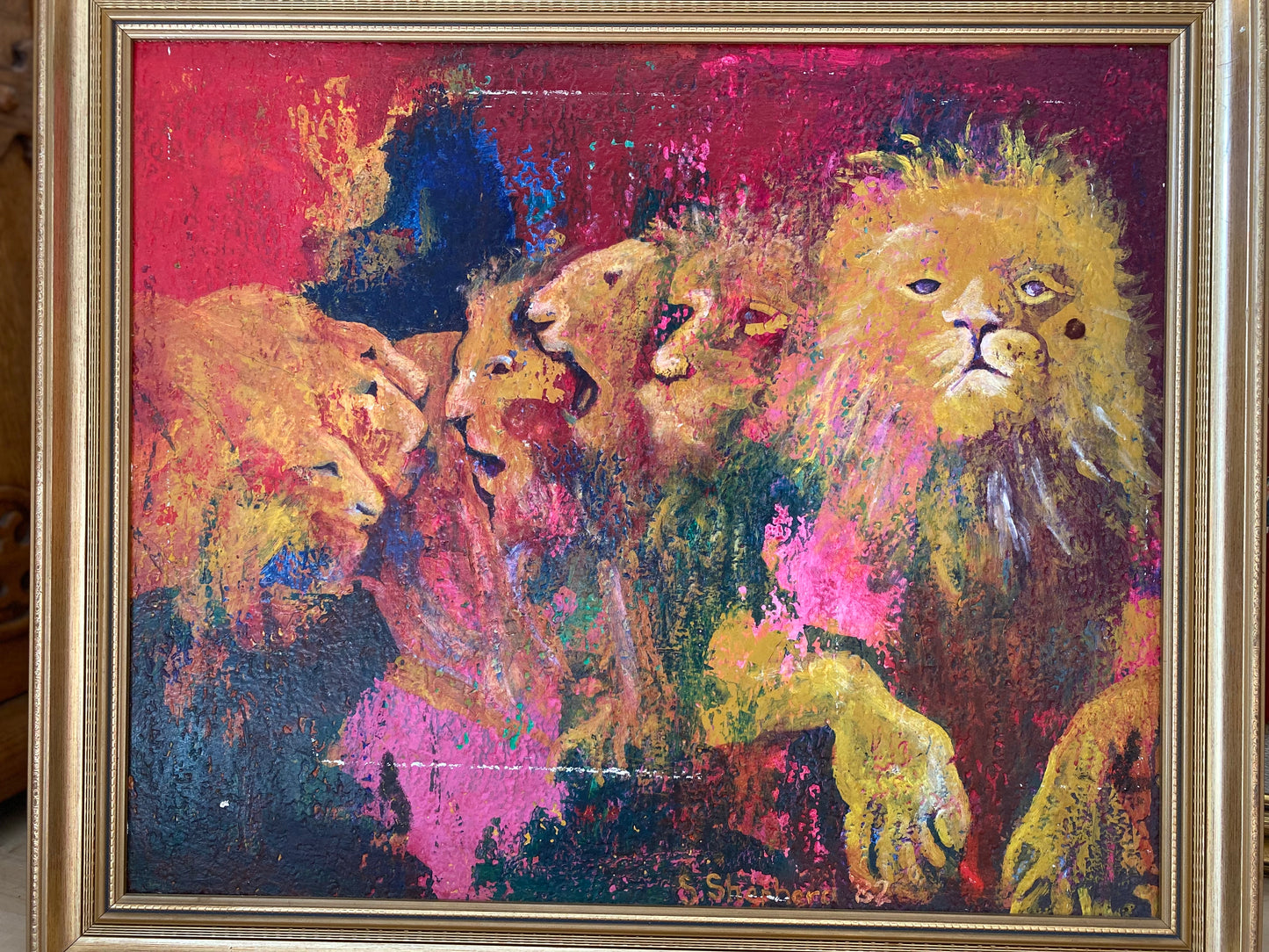 Lion Pride - original oil painting