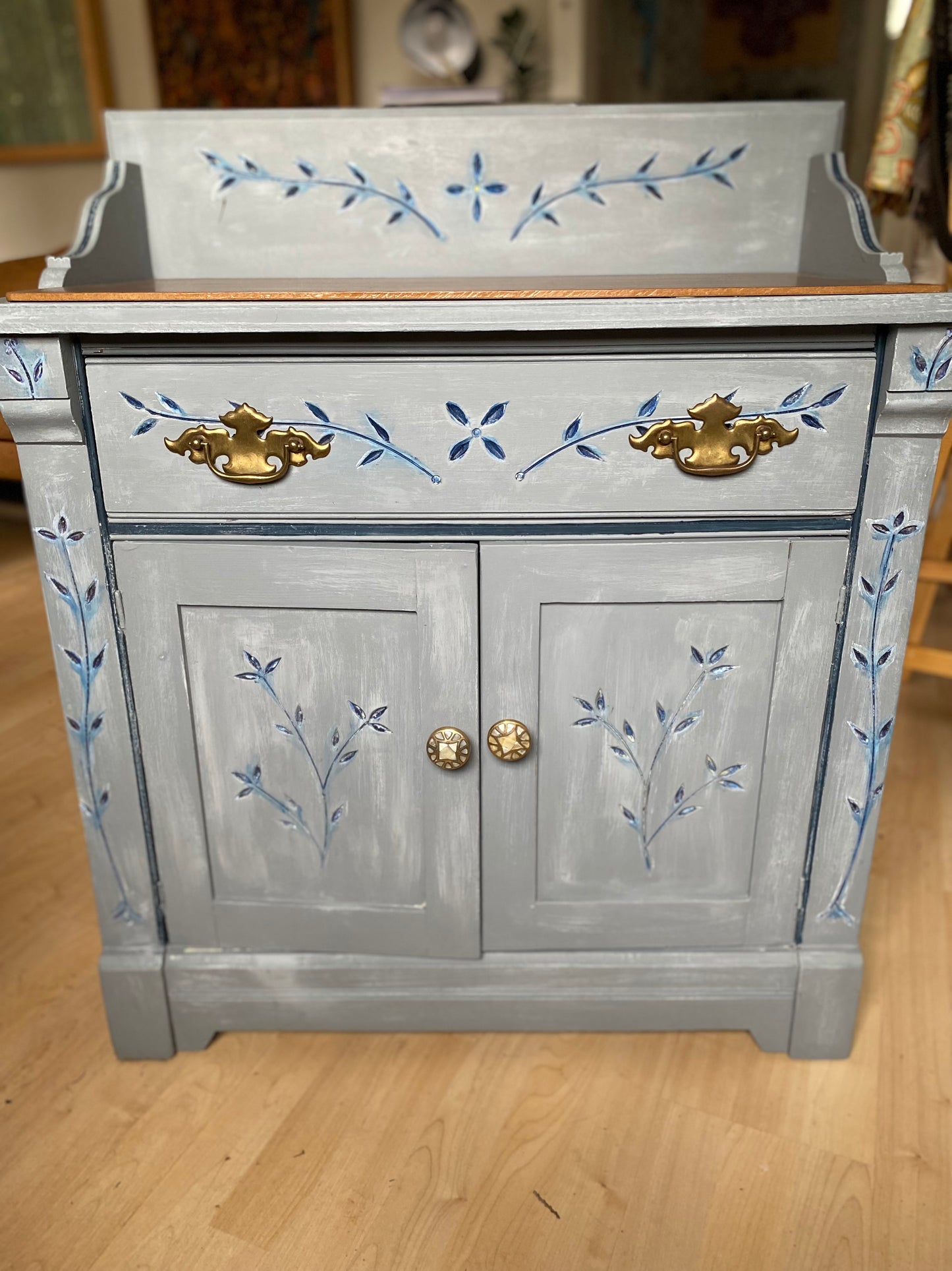 Beautiful refurbished antique cabinet
