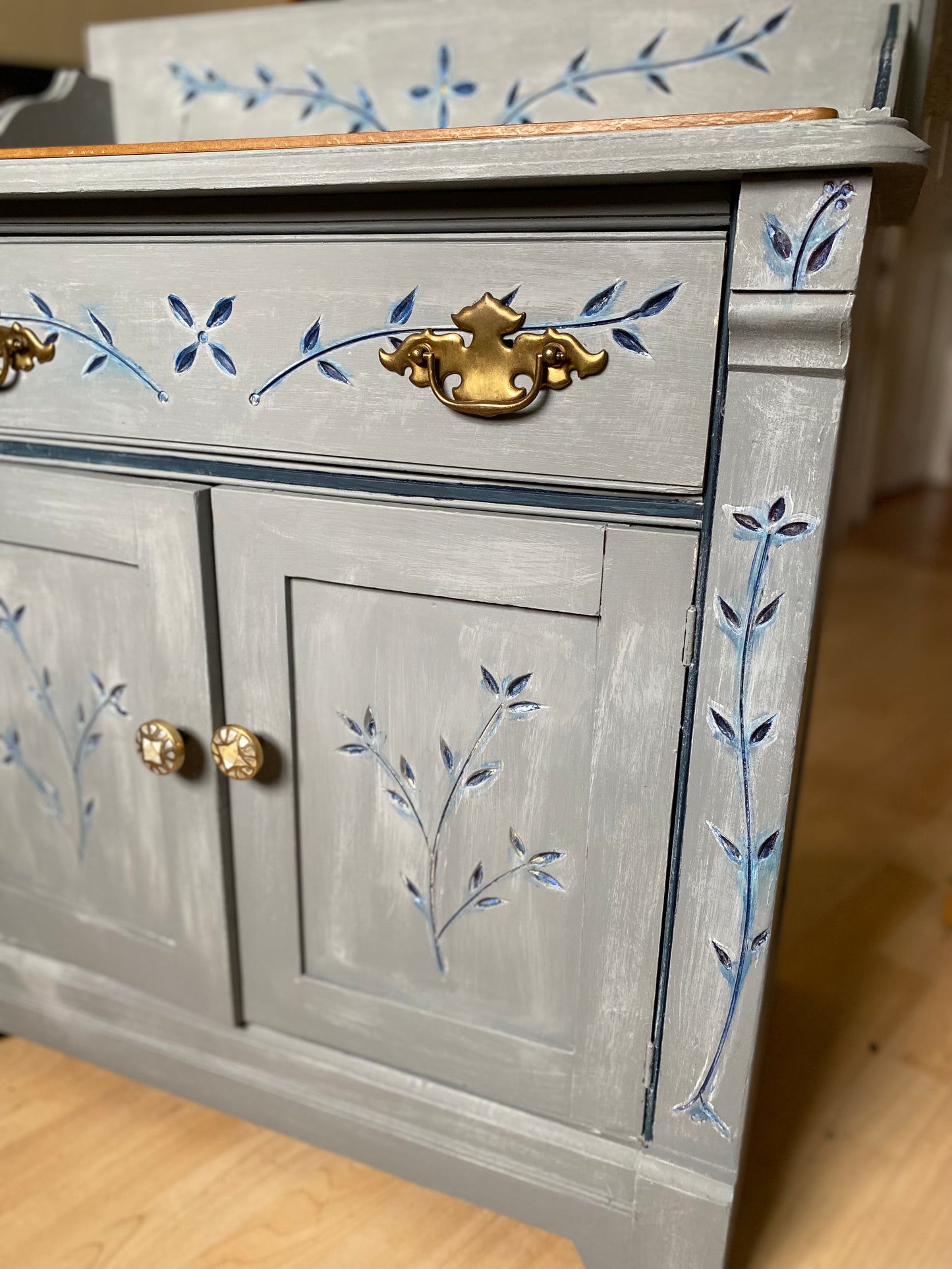 Beautiful refurbished antique cabinet