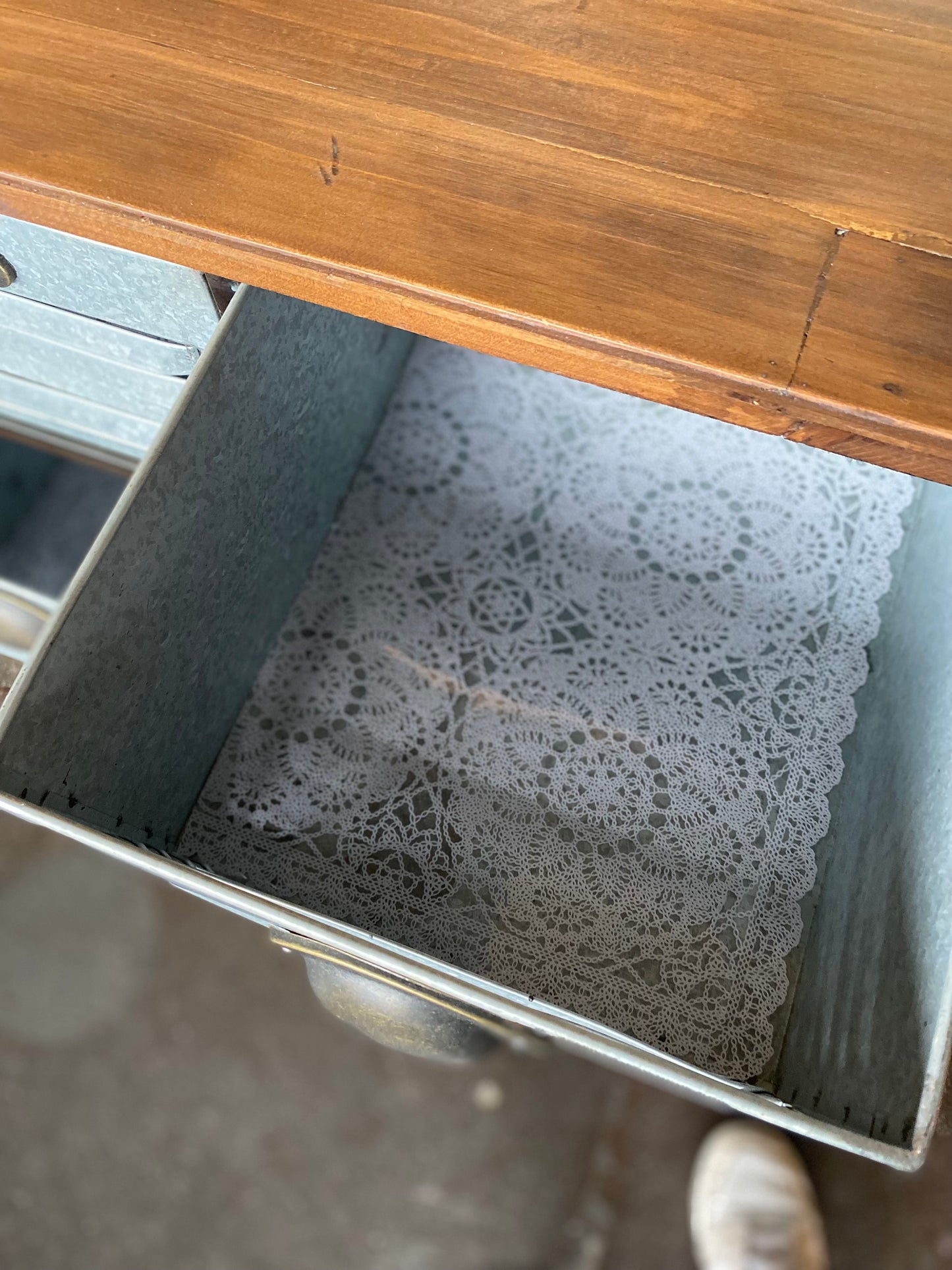 Upcycled industrial cabinet