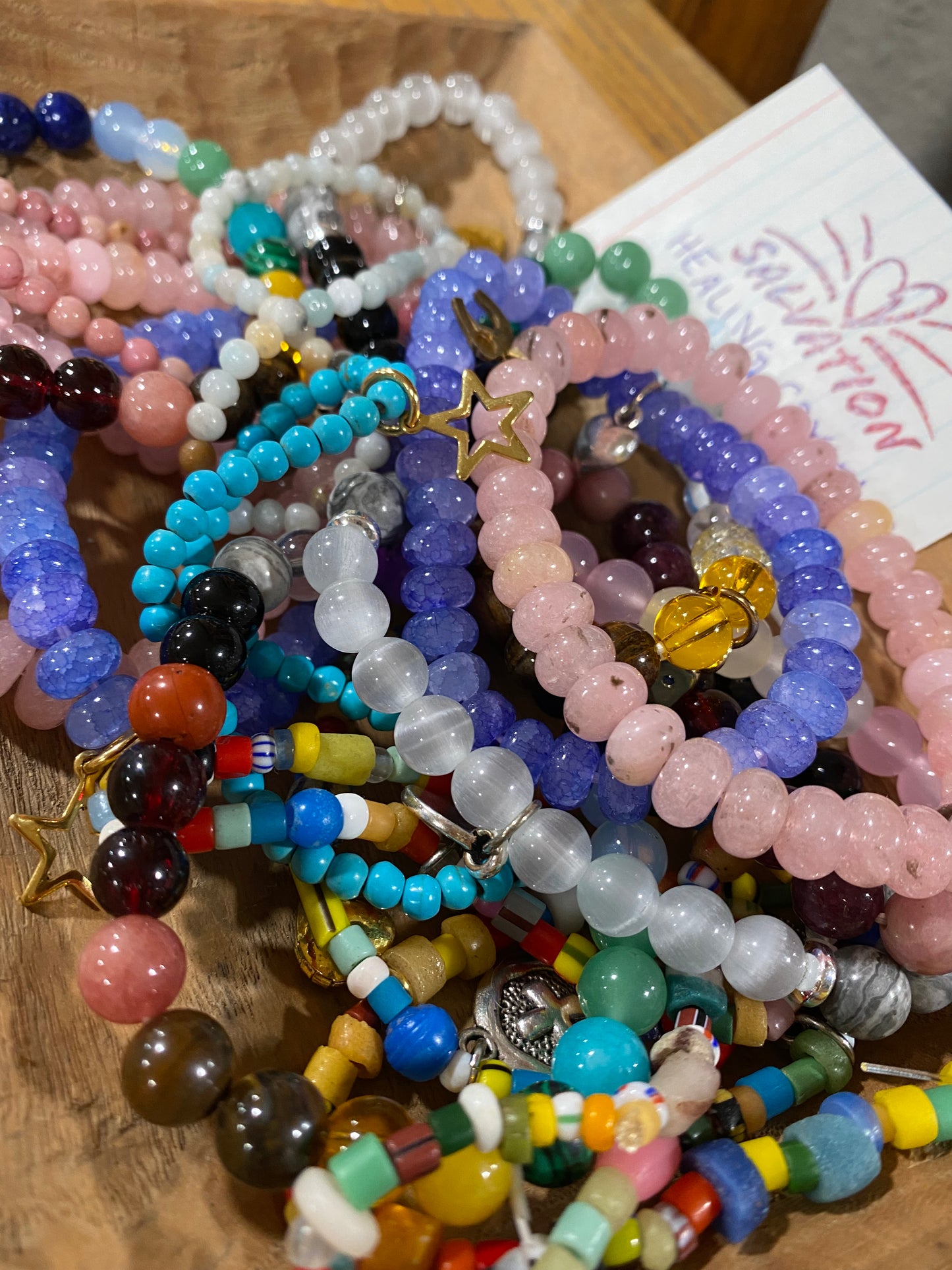 Crystal charm bracelets