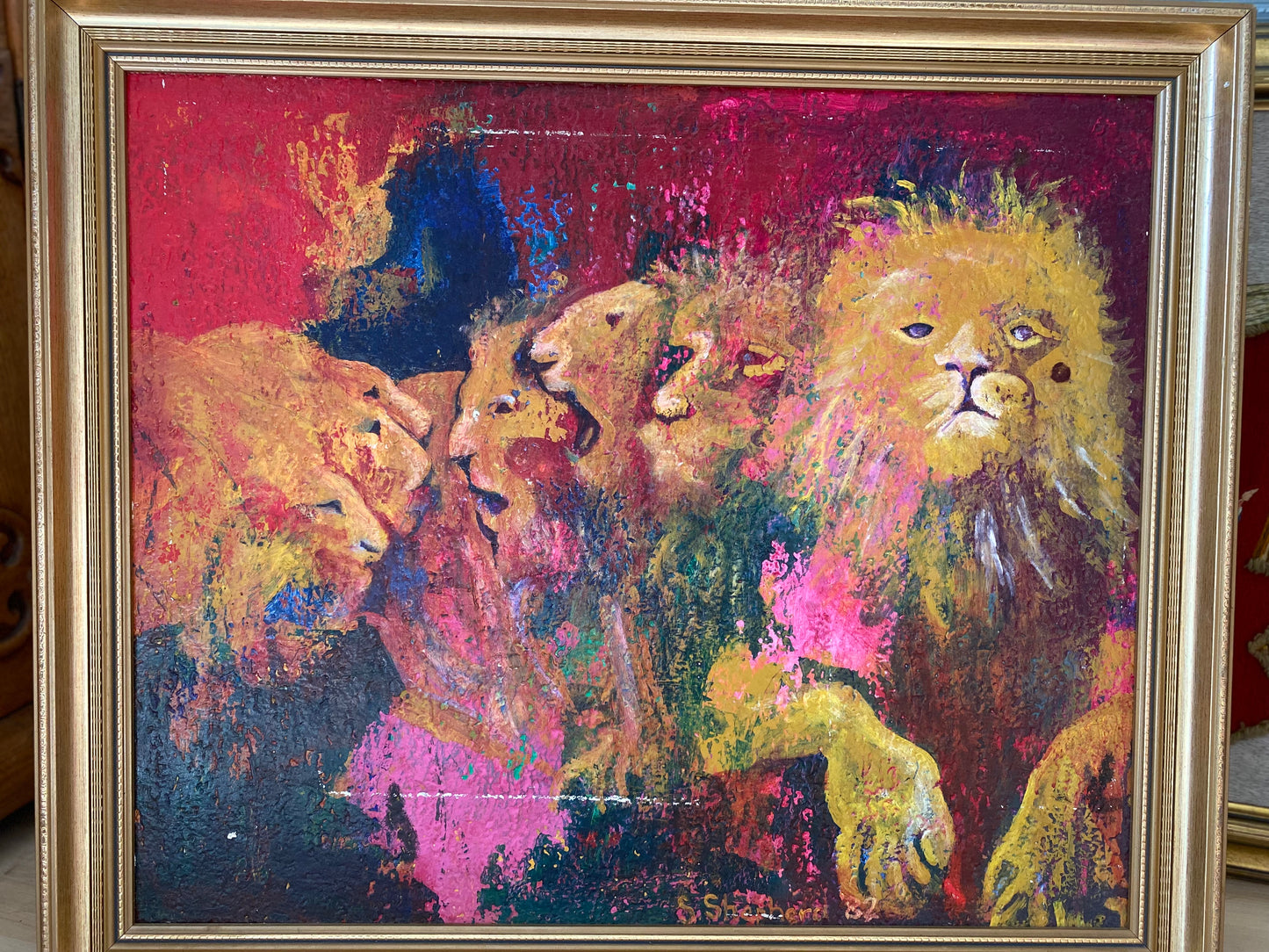 Lion Pride - original oil painting