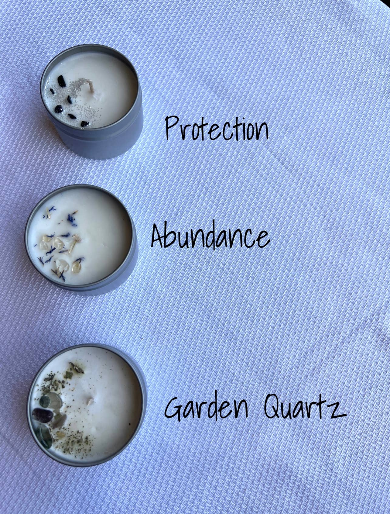 Unlabeled Crystal Candle Tins- Private Label Candle