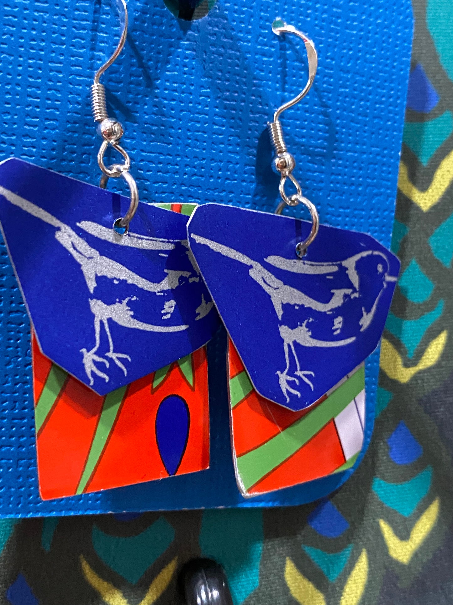 Upcycled tin and wood jewelry