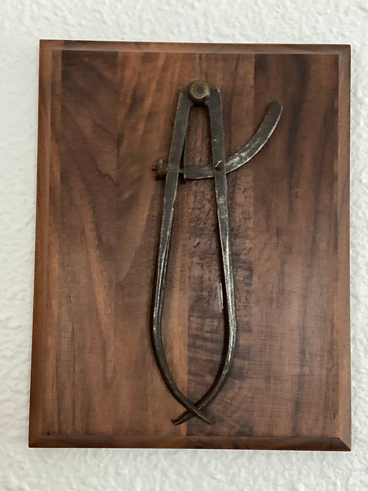 Vintage calipers wall plaque