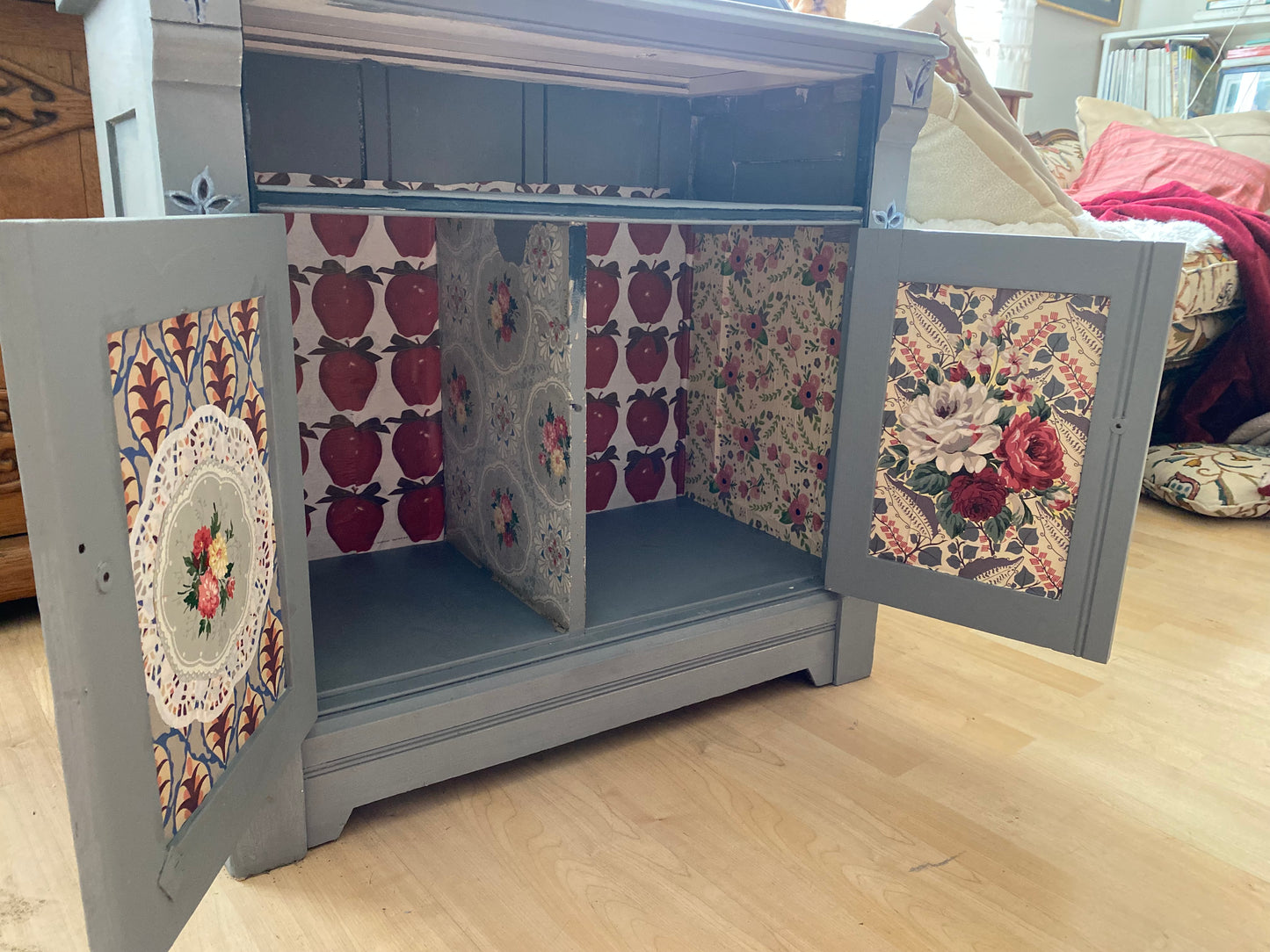 Beautiful refurbished antique cabinet