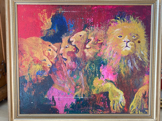 Lion Pride - original oil painting