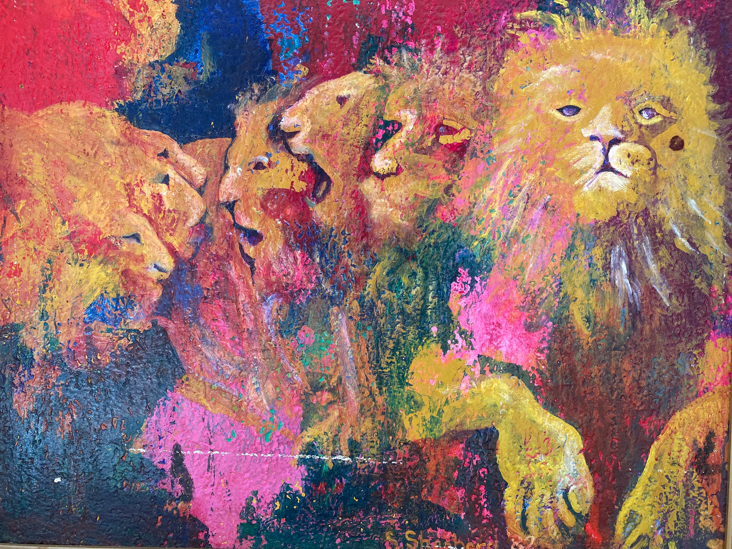 Lion Pride - original oil painting