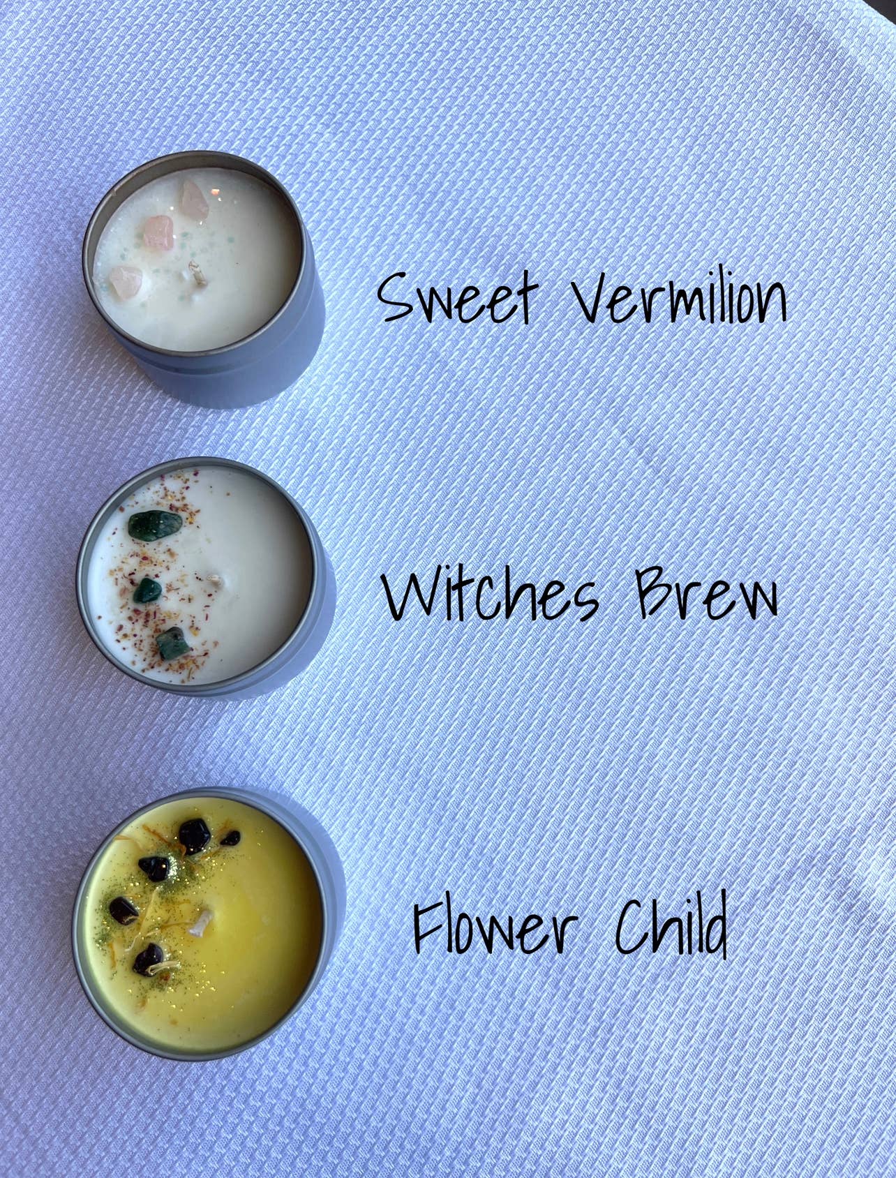 Unlabeled Crystal Candle Tins- Private Label Candle