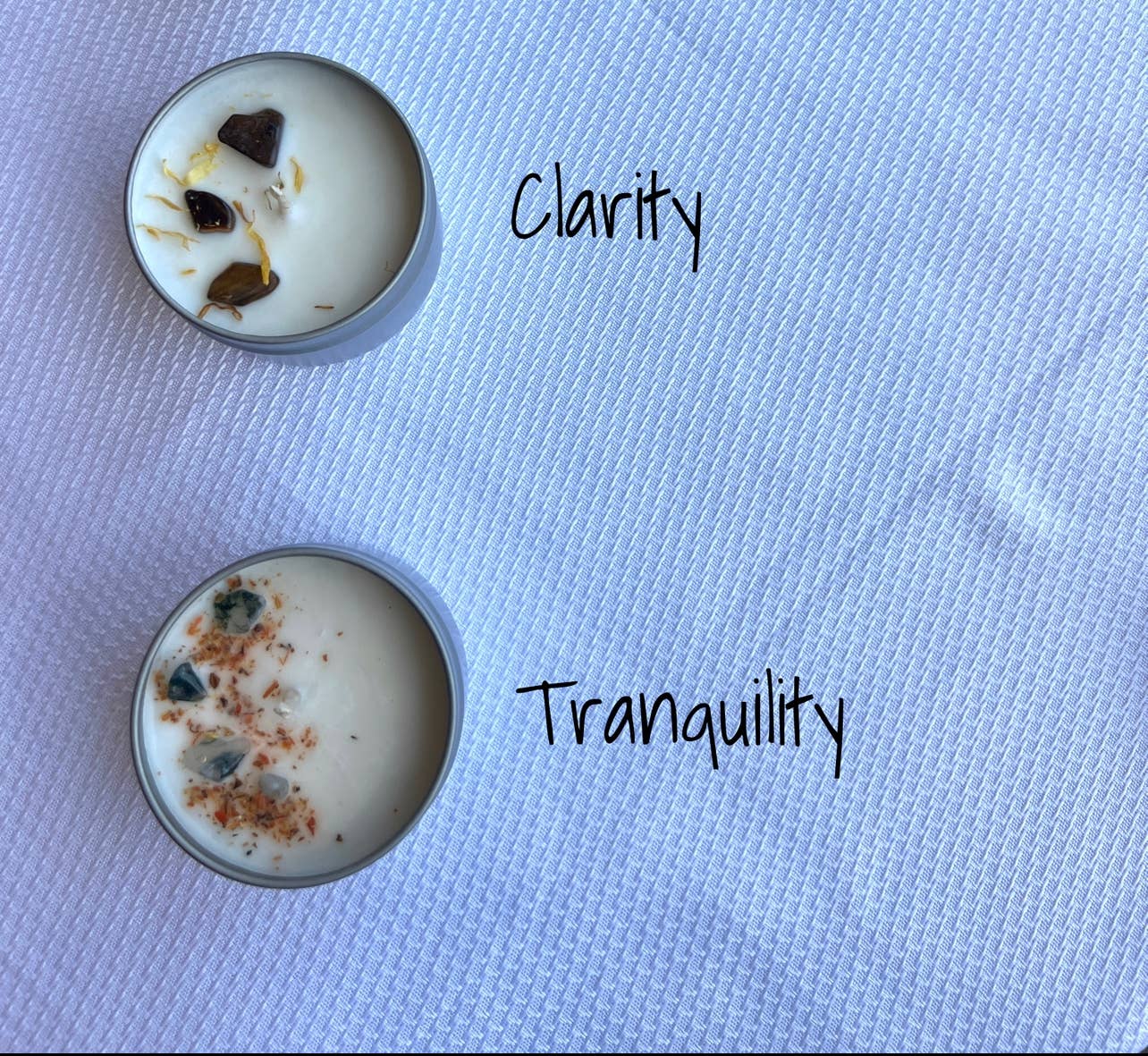 Unlabeled Crystal Candle Tins- Private Label Candle