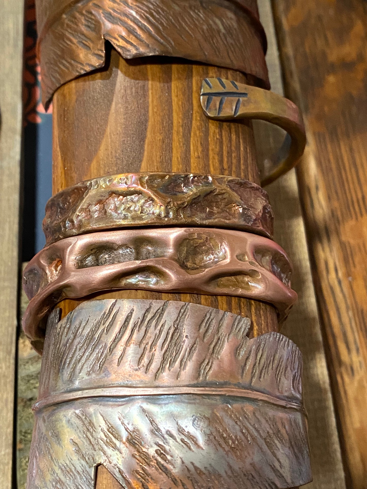 Hammered Copper Bracelets