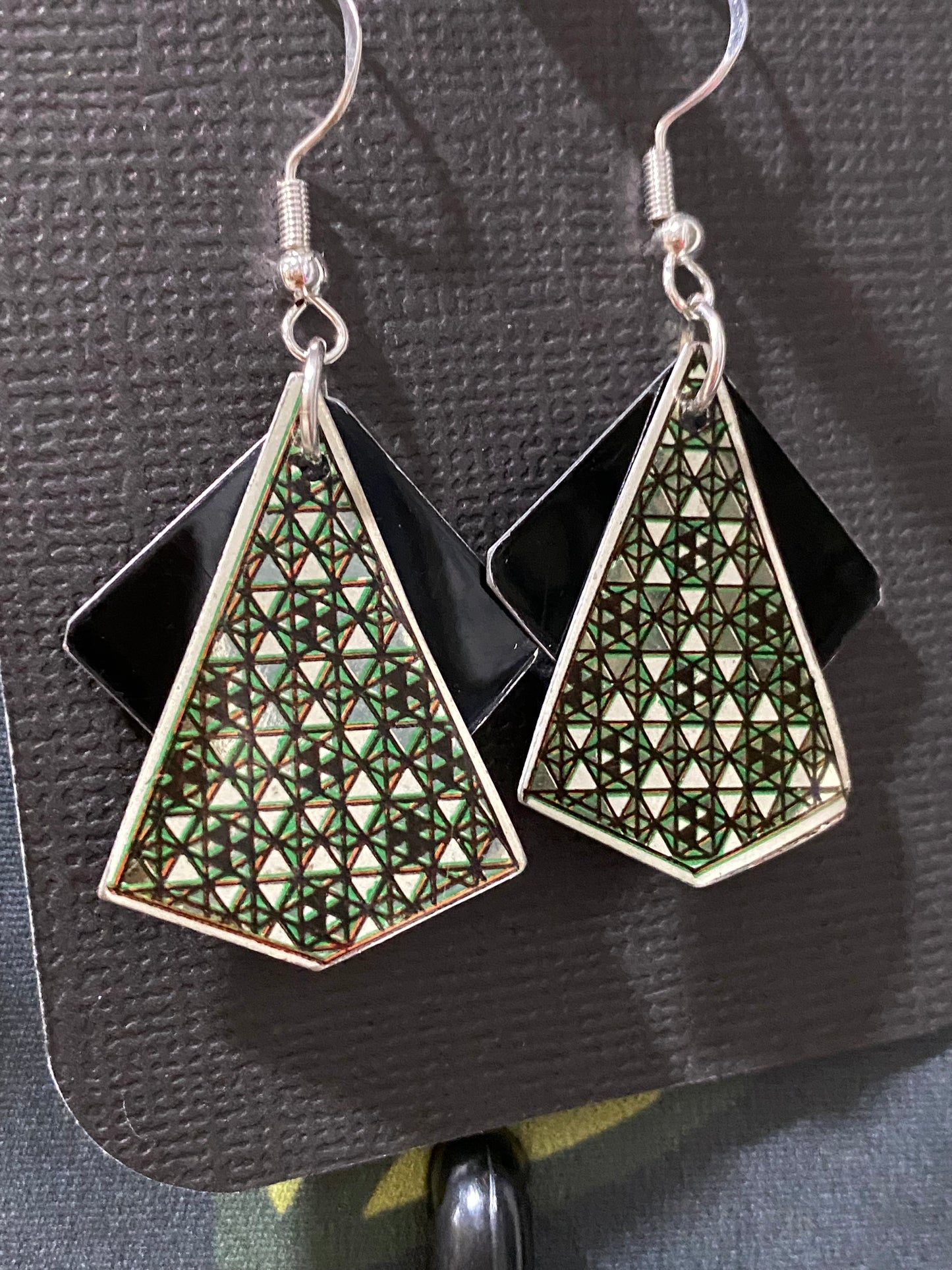 Upcycled tin and wood jewelry