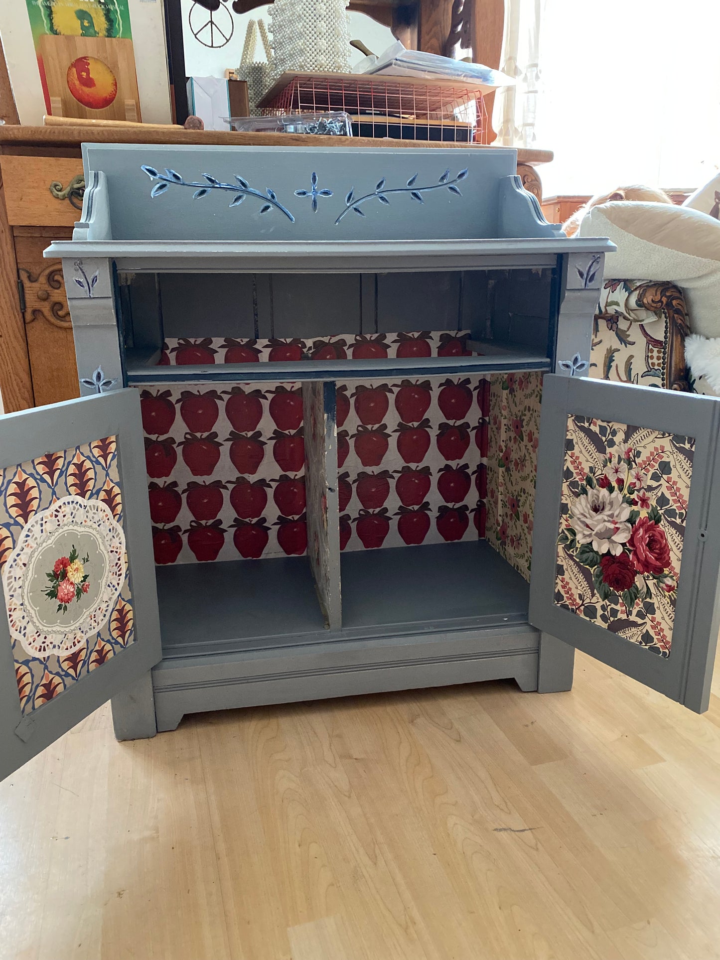 Beautiful refurbished antique cabinet