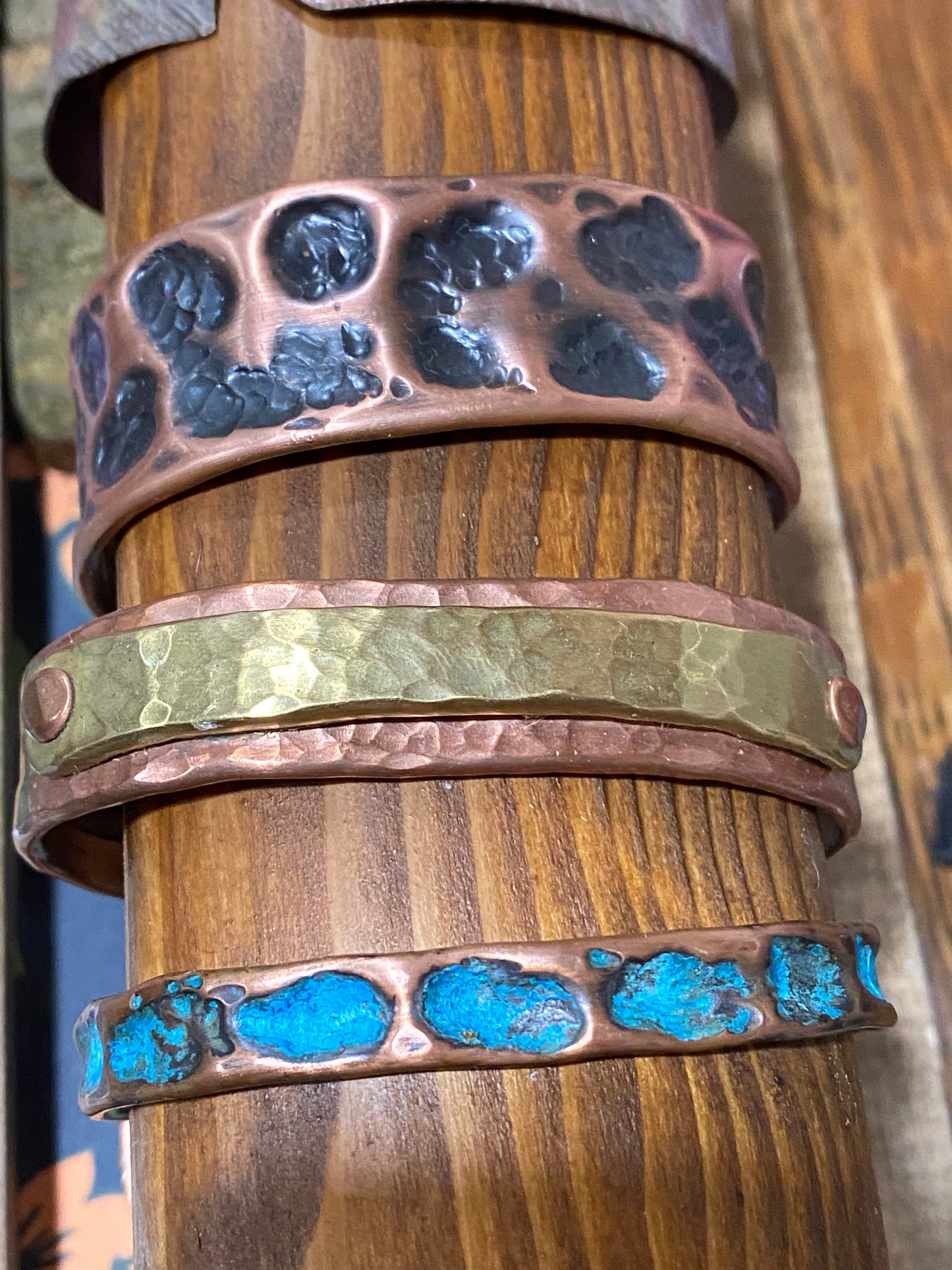 Hammered Copper Bracelets