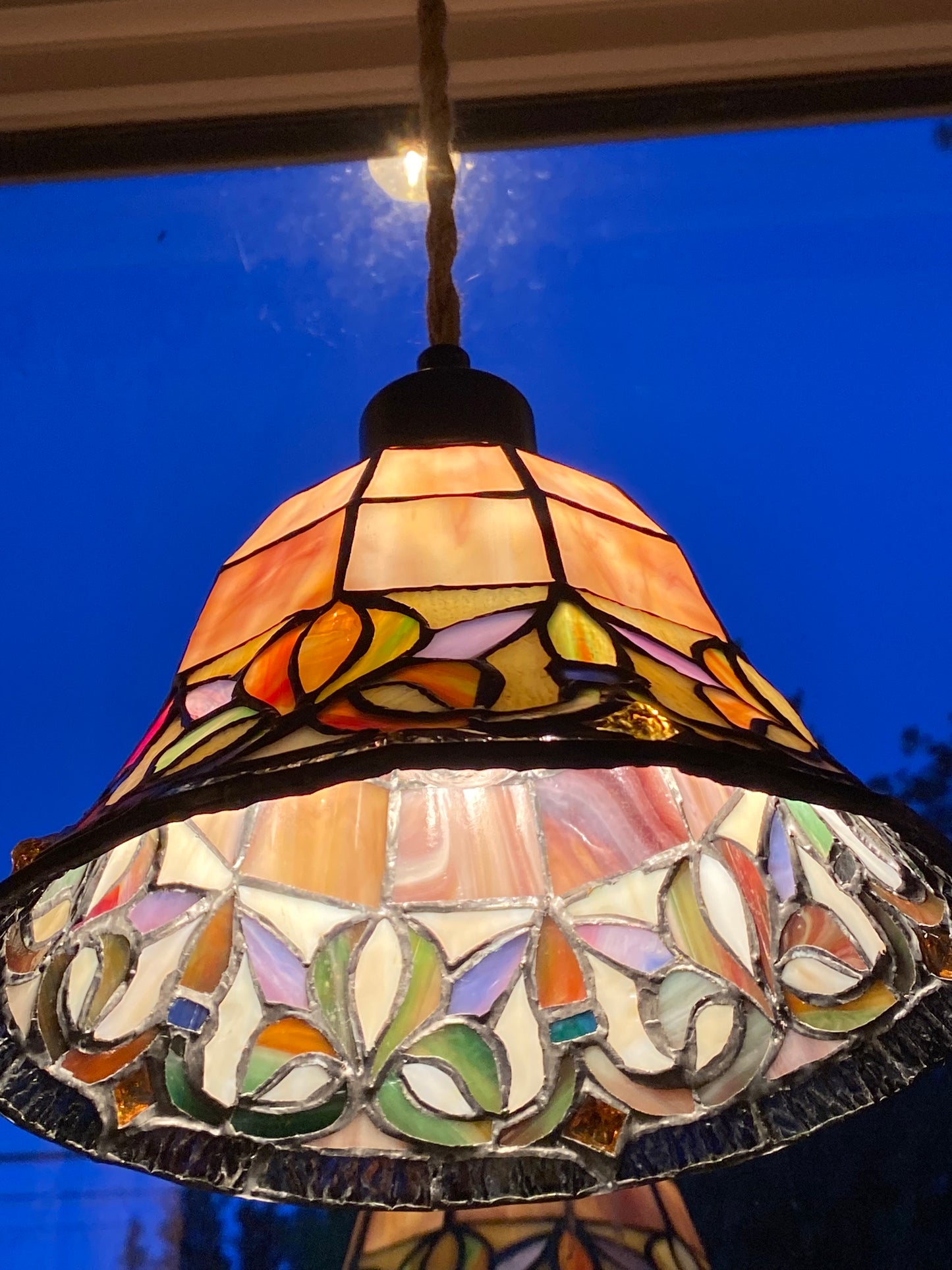 Stained glass pendant /swag light