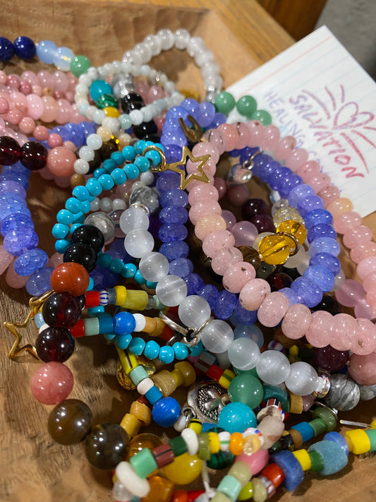 Crystal charm bracelets