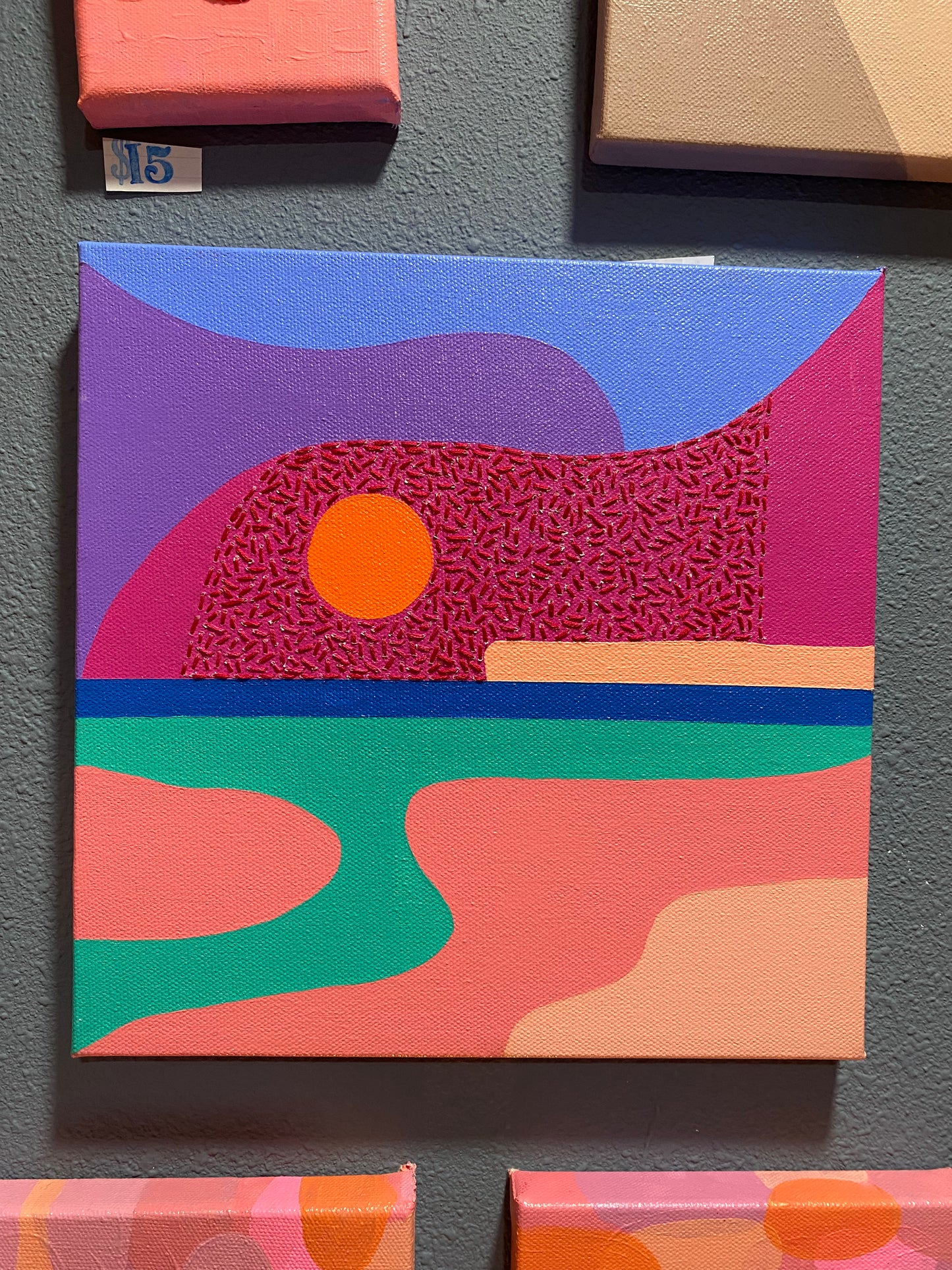 Graphic Threaded Acrylic Works